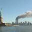 National Park Service 9 11 Statue of Liberty and WTC fire